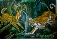 Lukisan hutan dan penghuninya my galeri